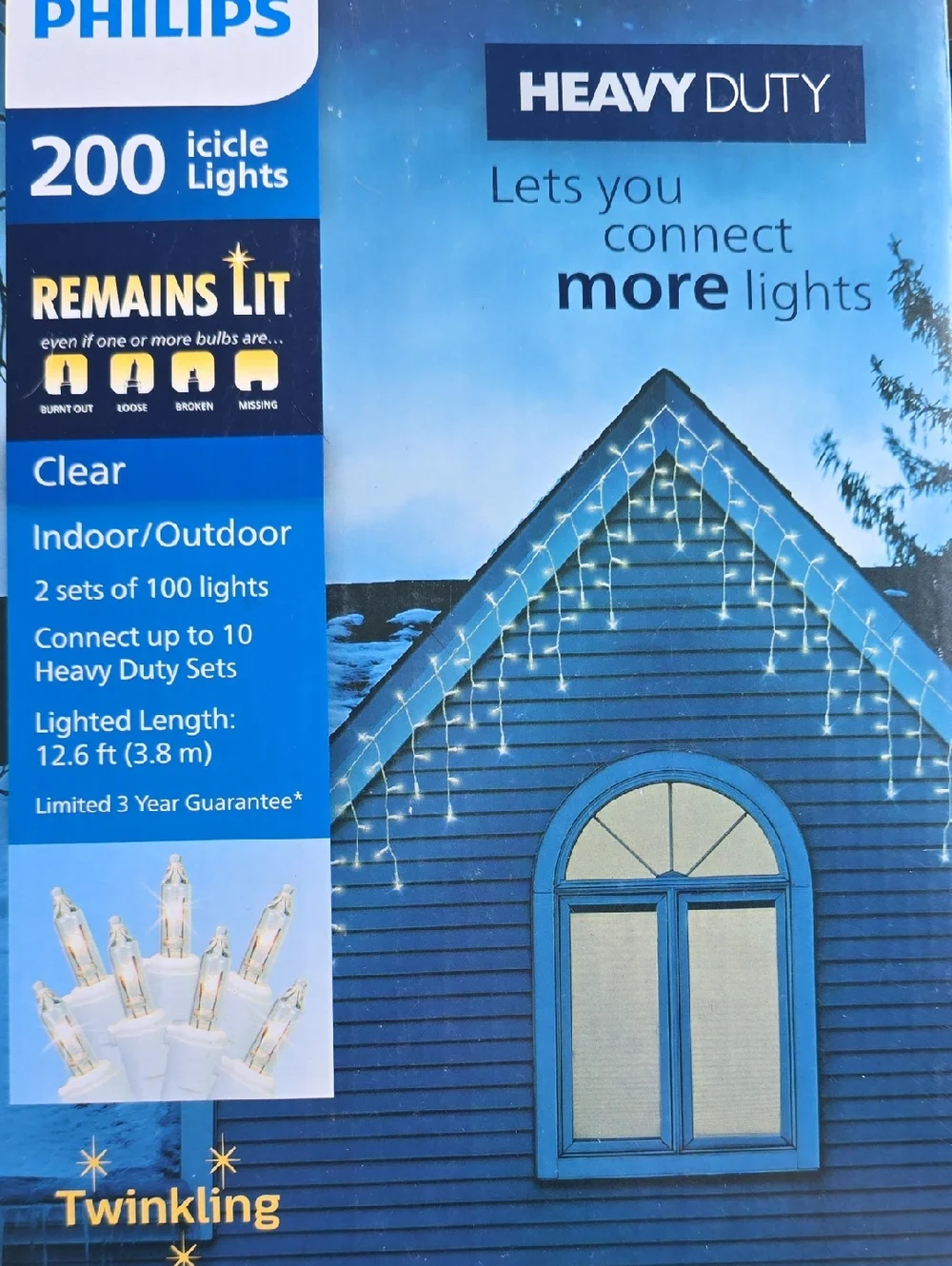 Philips Clear Icicle Lights - White